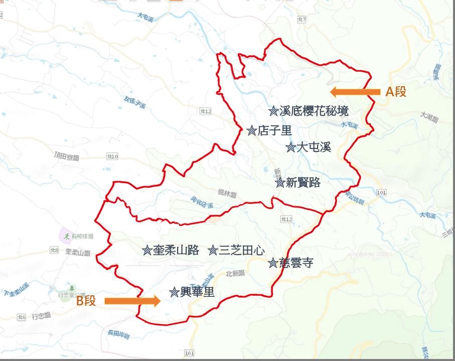 112 年三芝重測區地籍圖重測新段名由您決定!!的圖片